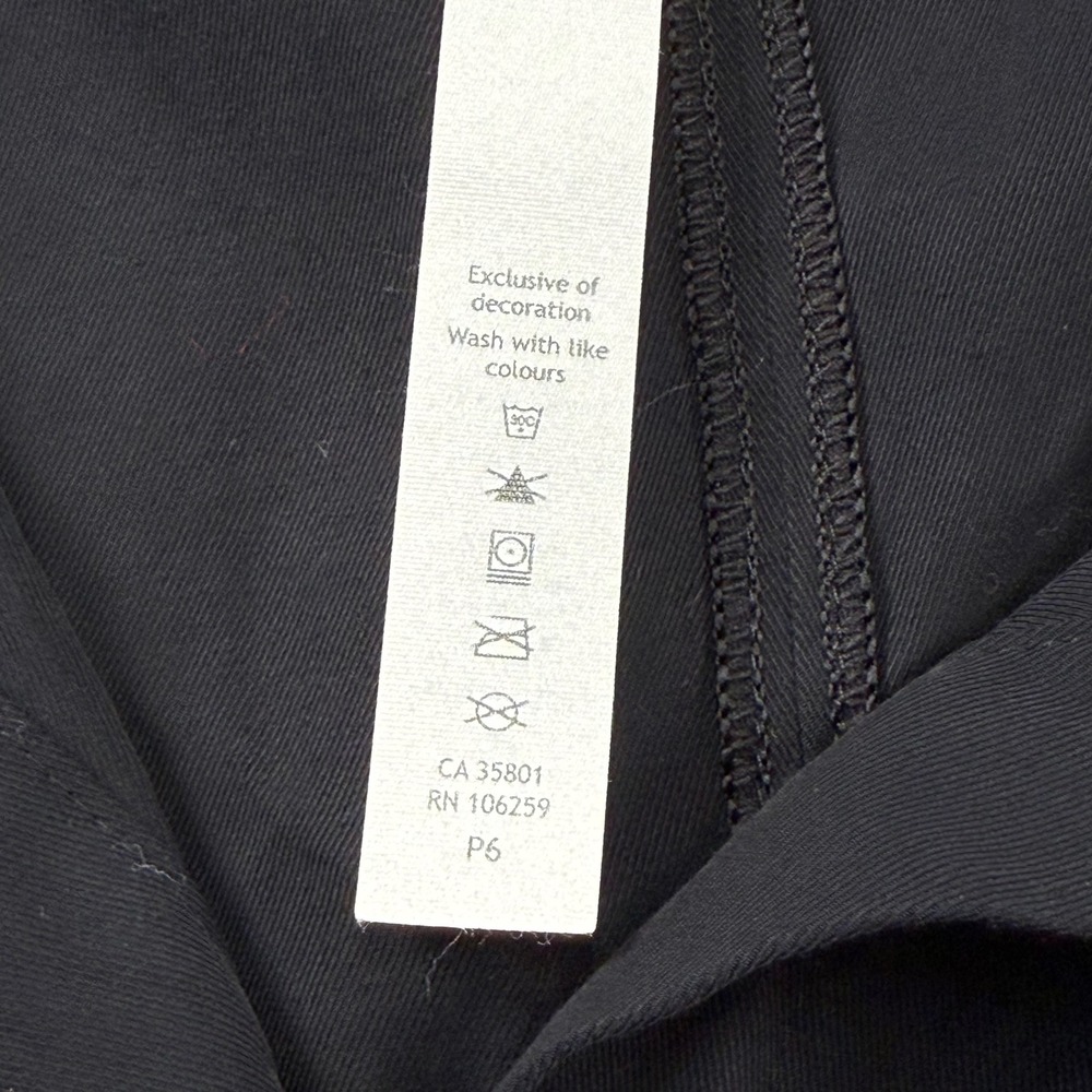 Lululemon Perfectly Poised Shirt Dress Black Cupro Tie Waist Size 2 - Picture 4 of 7